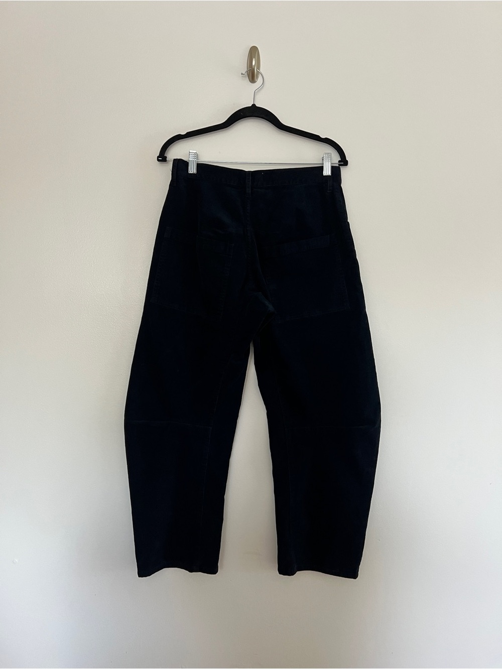 Nili Lotan Shon Cotton Blend Corduroy Tapered Pants Navy Size 2 - Picture 4 of 8